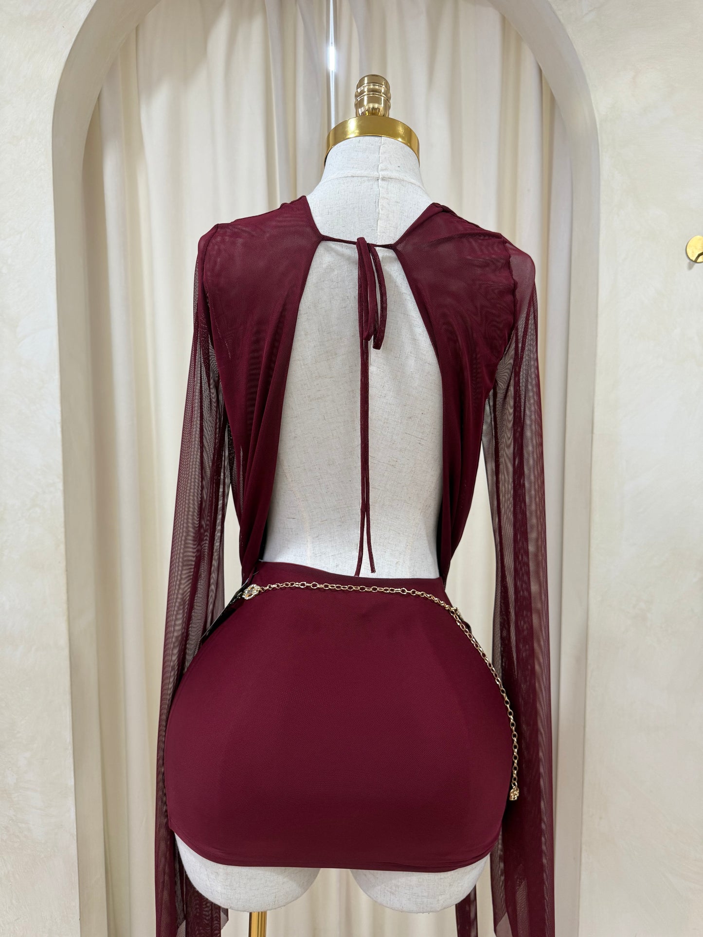 New baddie mesh dress