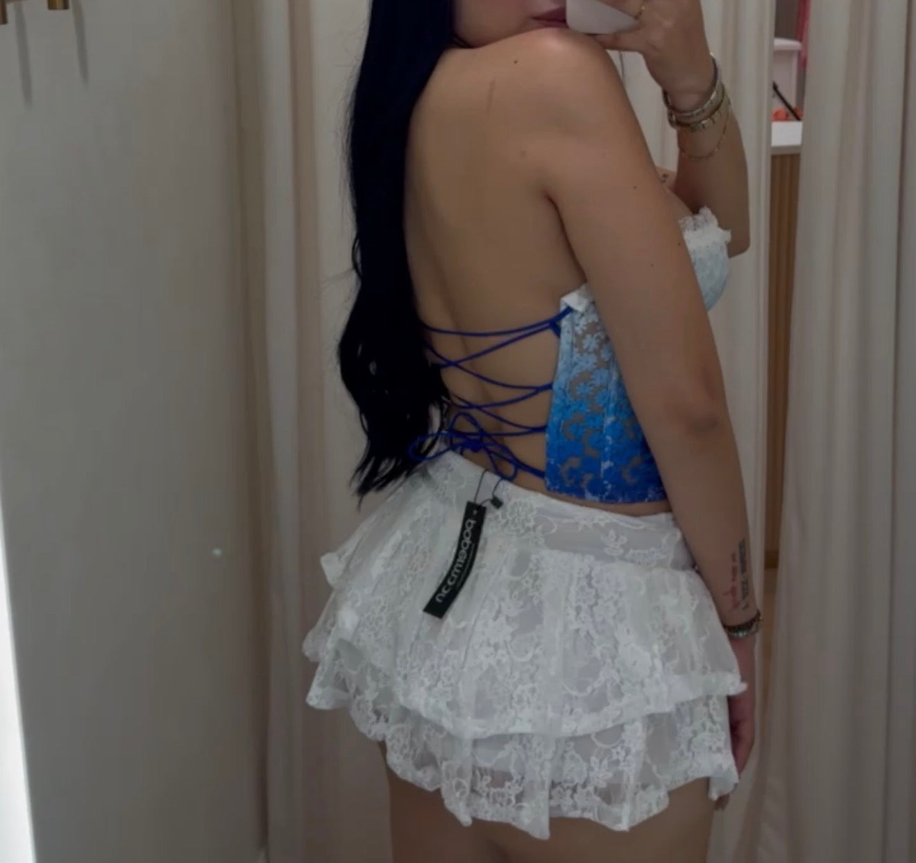 Flower Ombré Snatching Corset