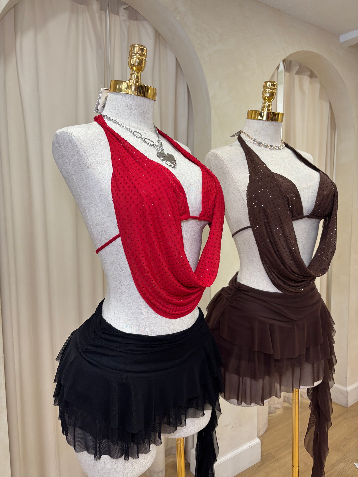 Bling halter tops