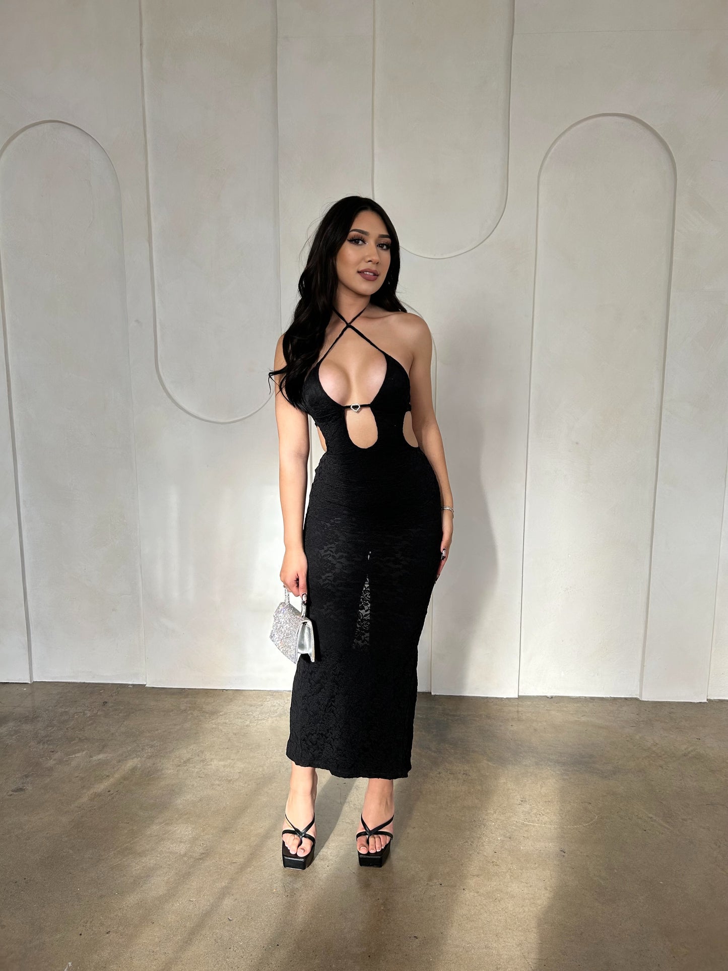 Heather Maxi dress (black)