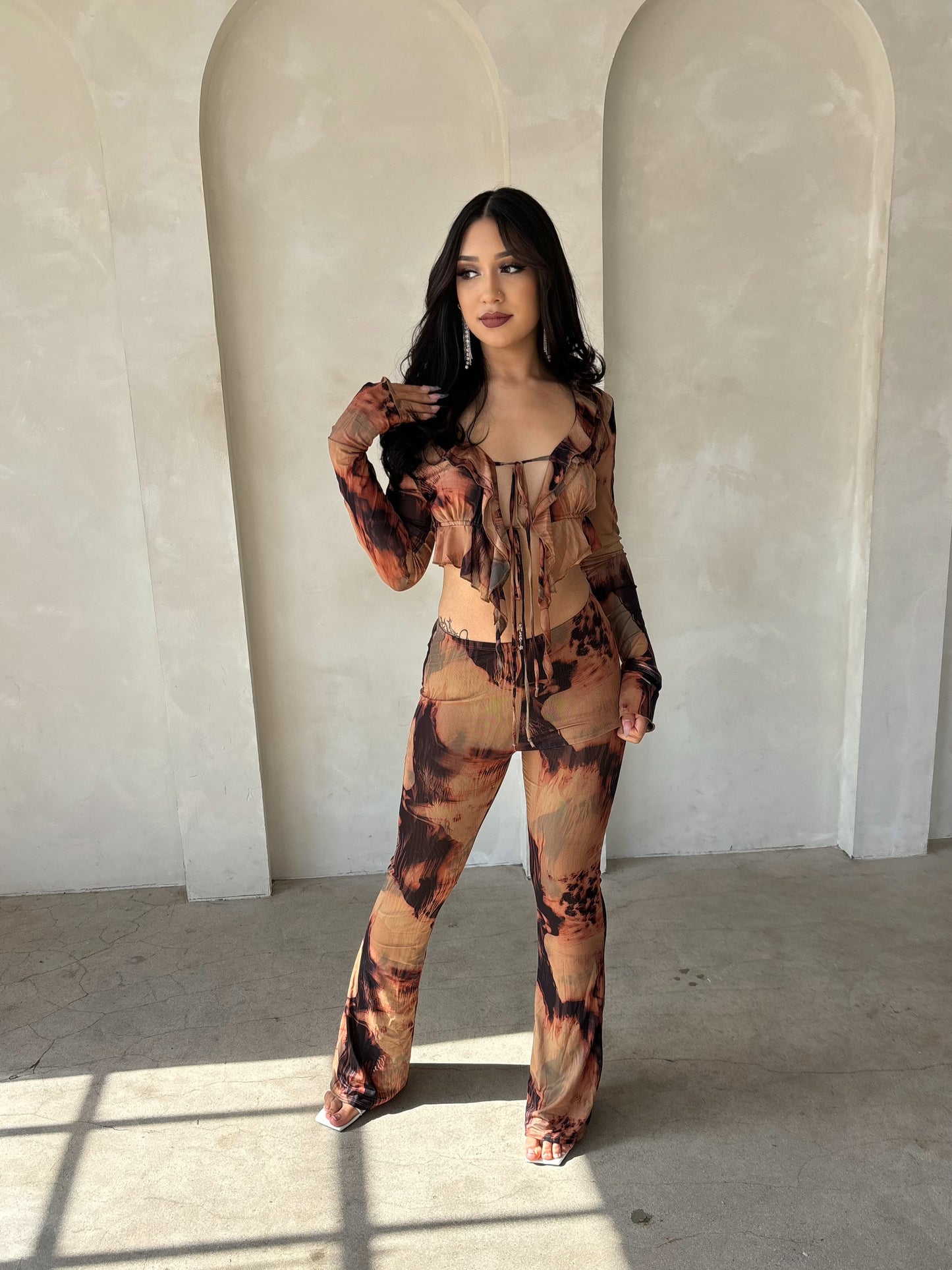 Maribela Marble Set (Brown)