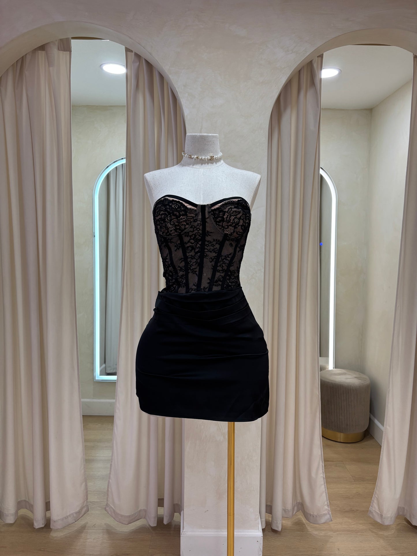 Baddie lace dress