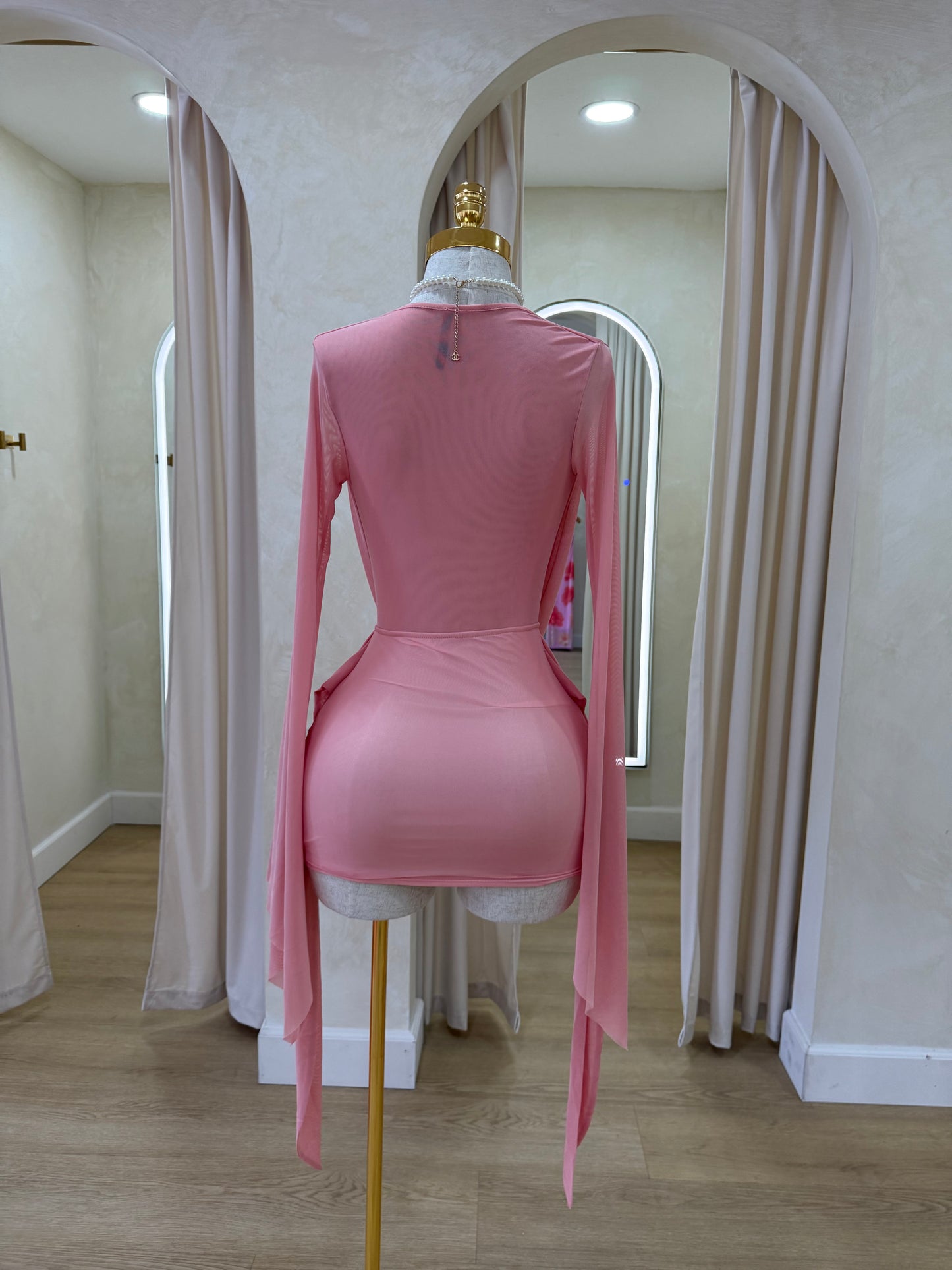 Baddie Mesh Mini Dress✨