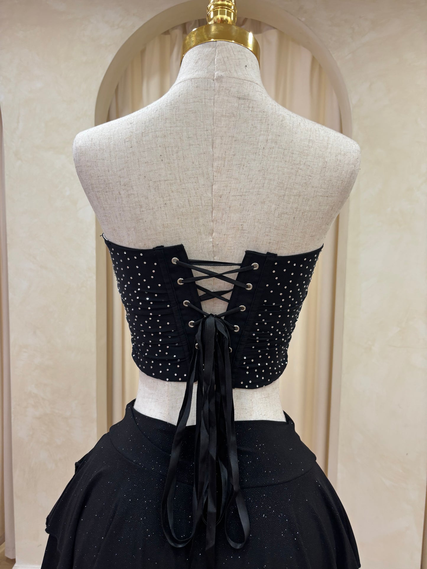 Black bling top