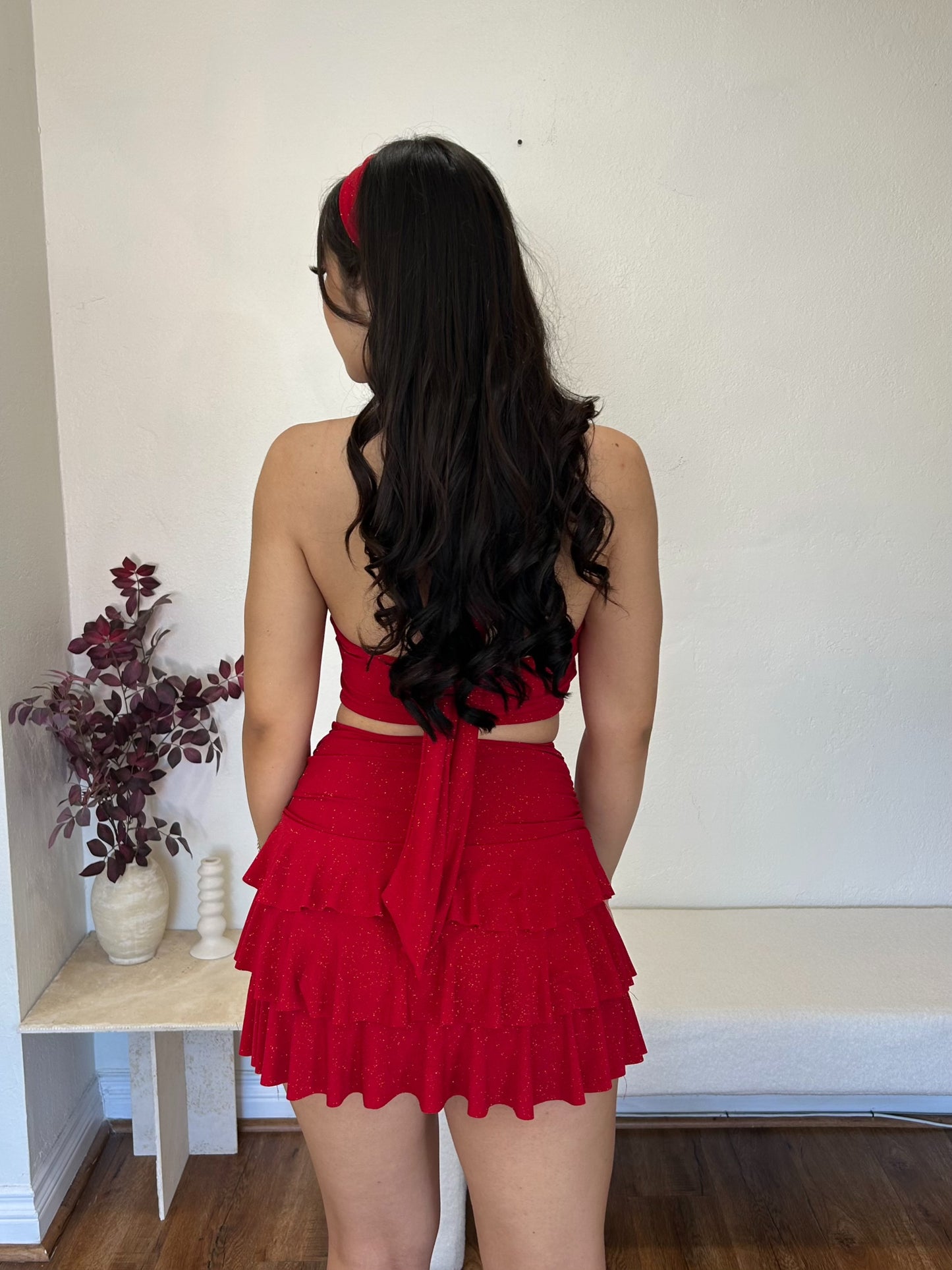 Xitlali Glitter Set (red) Headband included