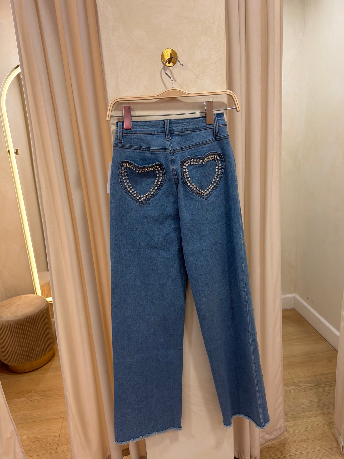 Heart Bling Jeans