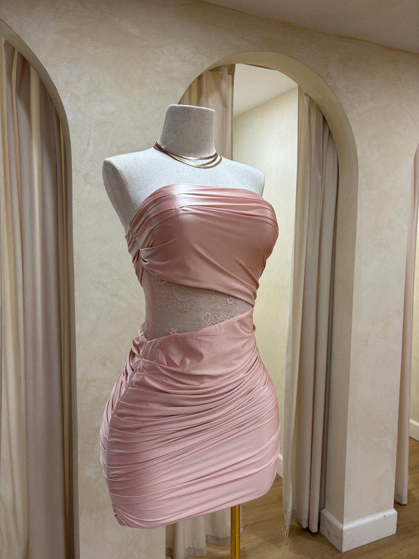 Maria satin dress
