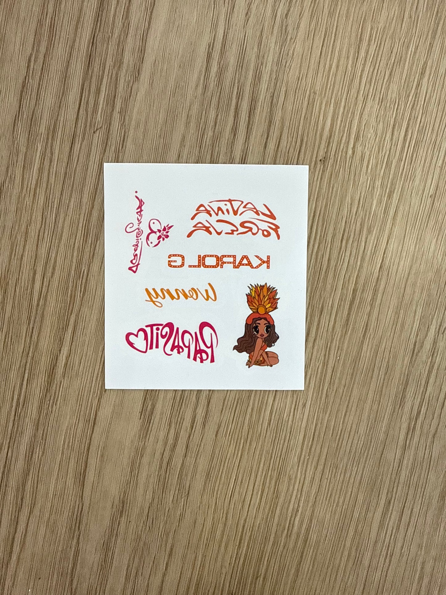 TROPICOQUETA TEMPORARY TATTOOS🧡🌴