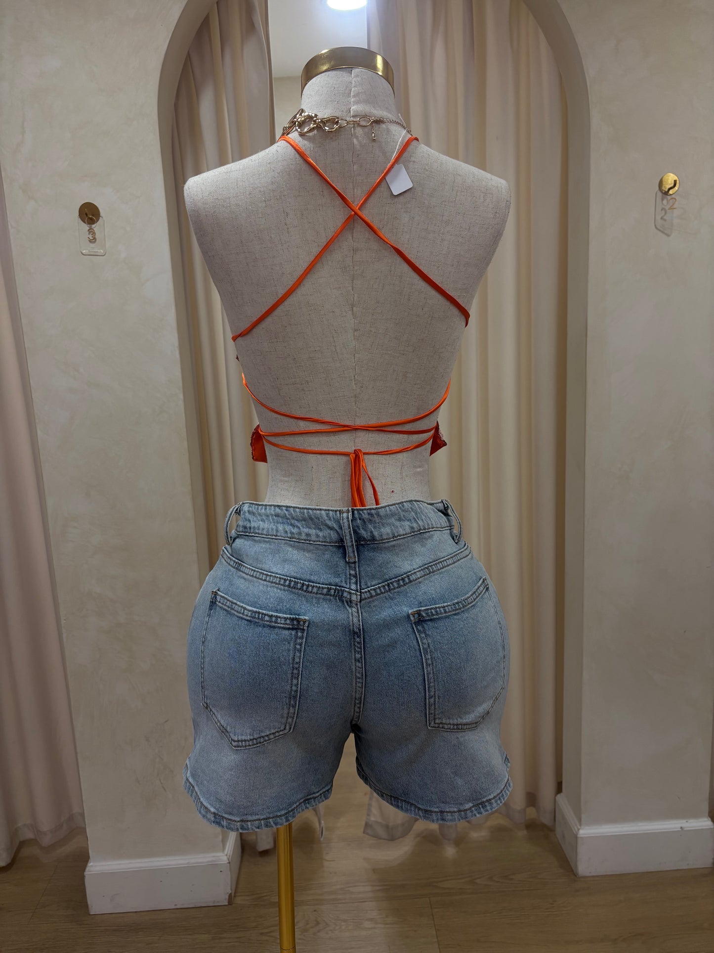 Denim Skort w Belt