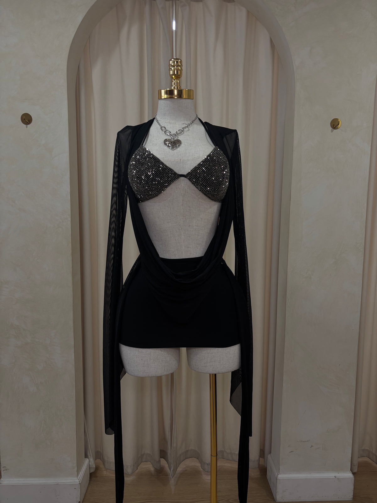 New baddie mesh dress