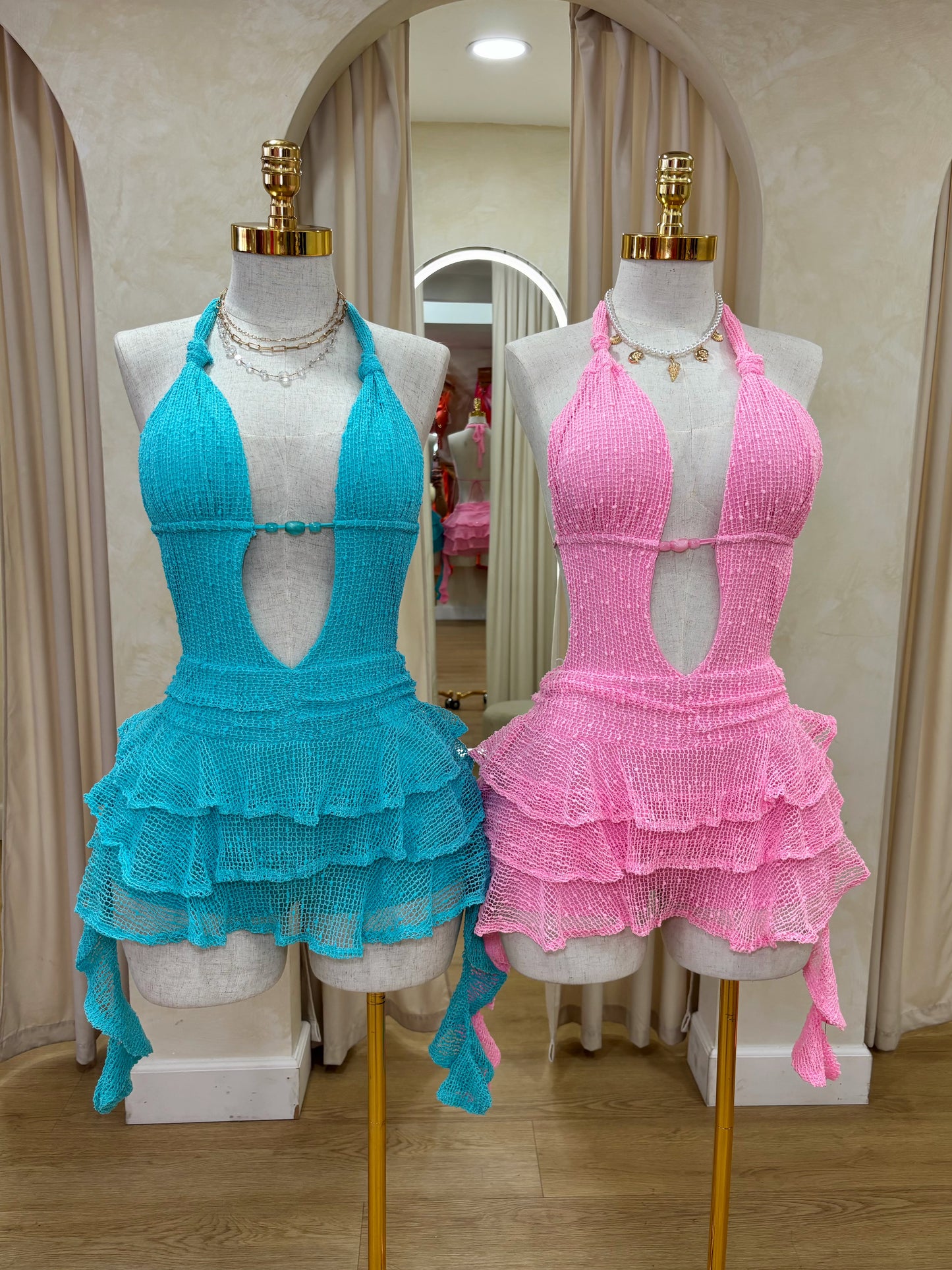 Ciara Ruffle Romper Dress