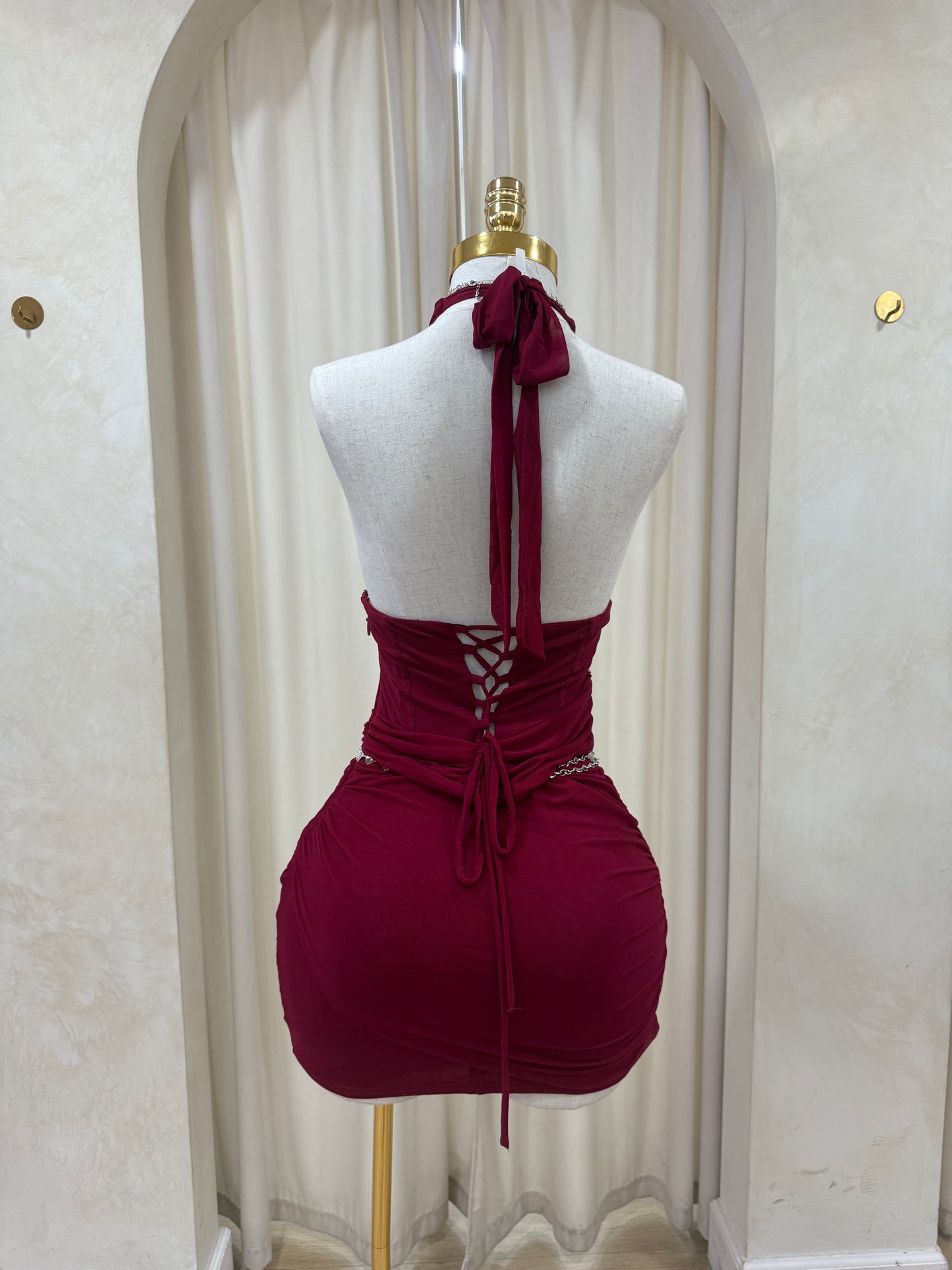 Hailey halter dress