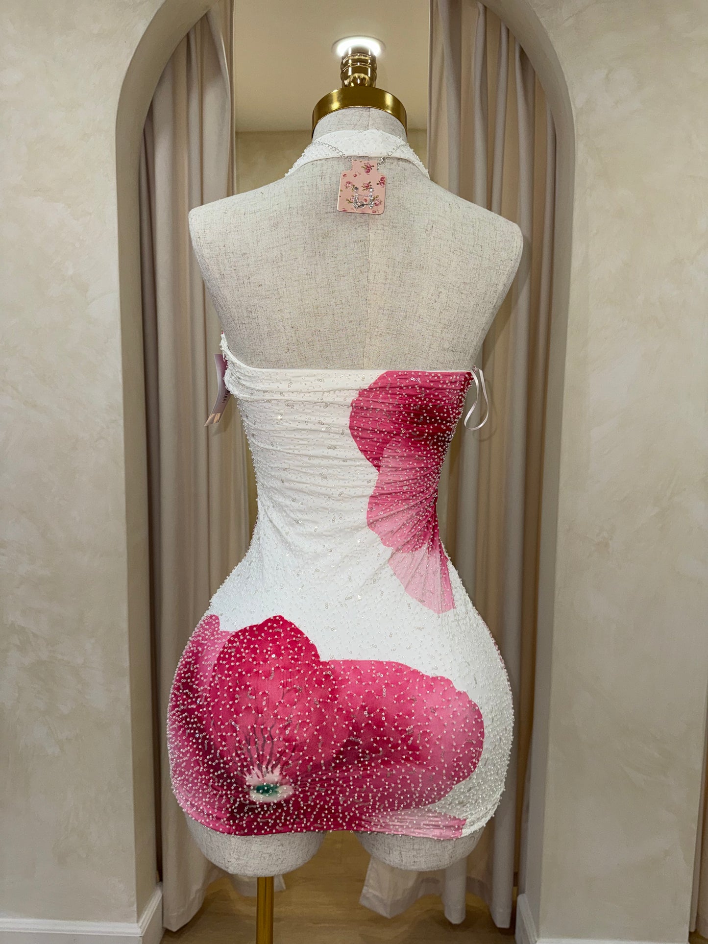 Belinda Beaded Mini Dress
