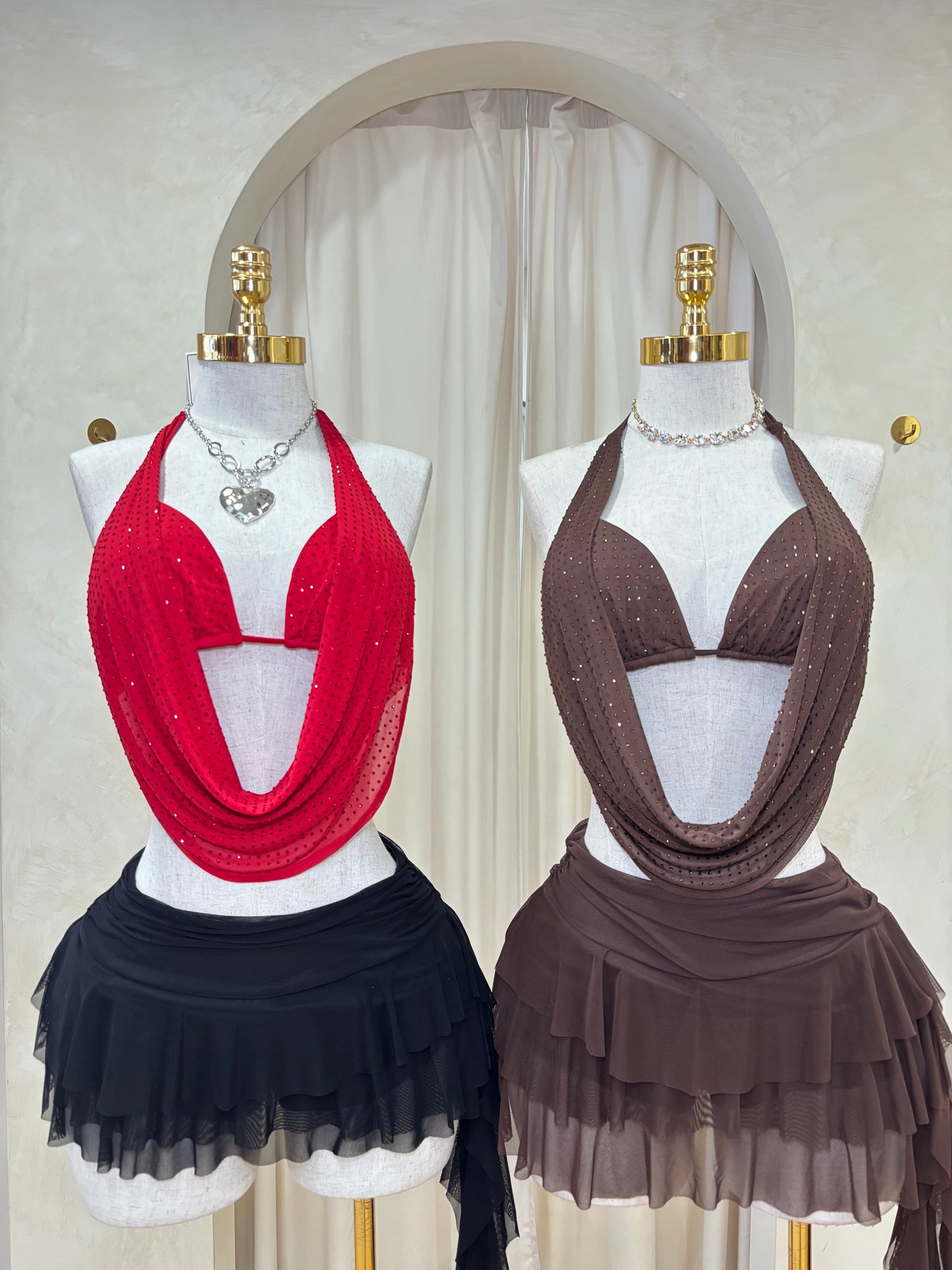 Bling halter tops