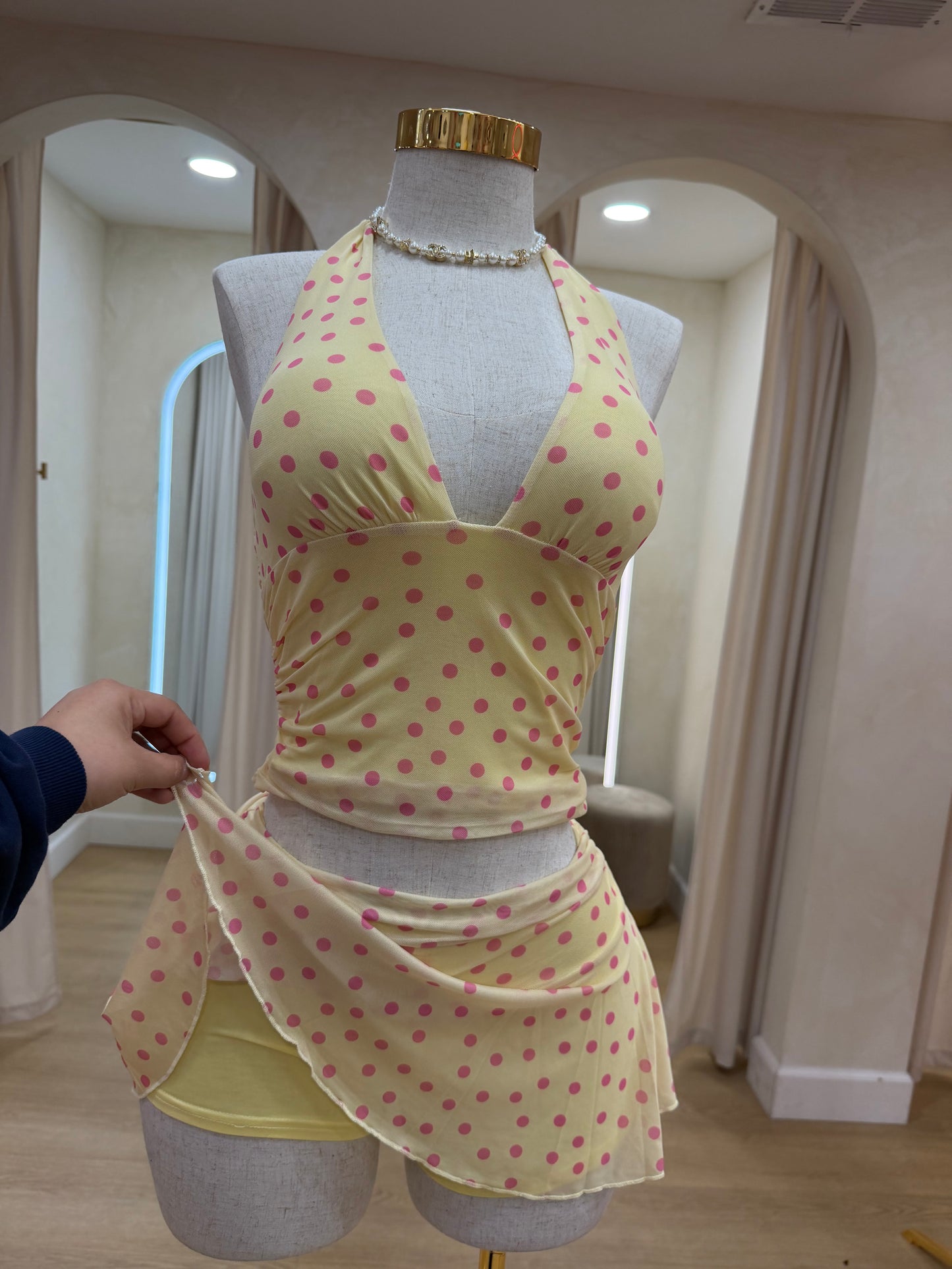 Lez Polka Dot Set (Built in Shorts)