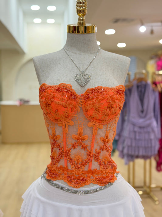 Orange corset