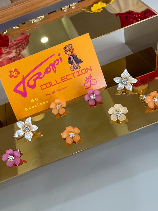 6 piece Mini Flower Clips