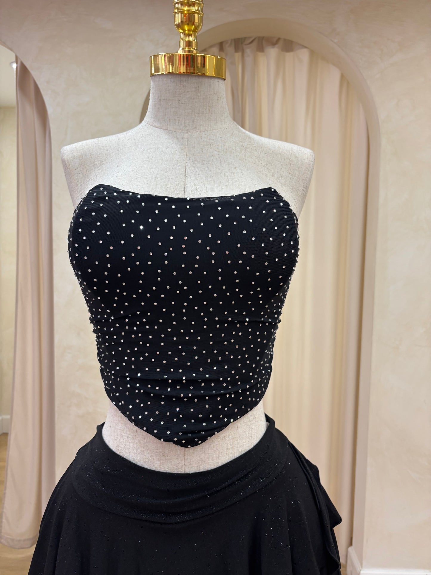Black bling top