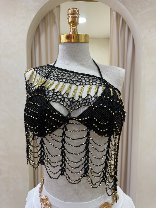 Black Bling throw over top