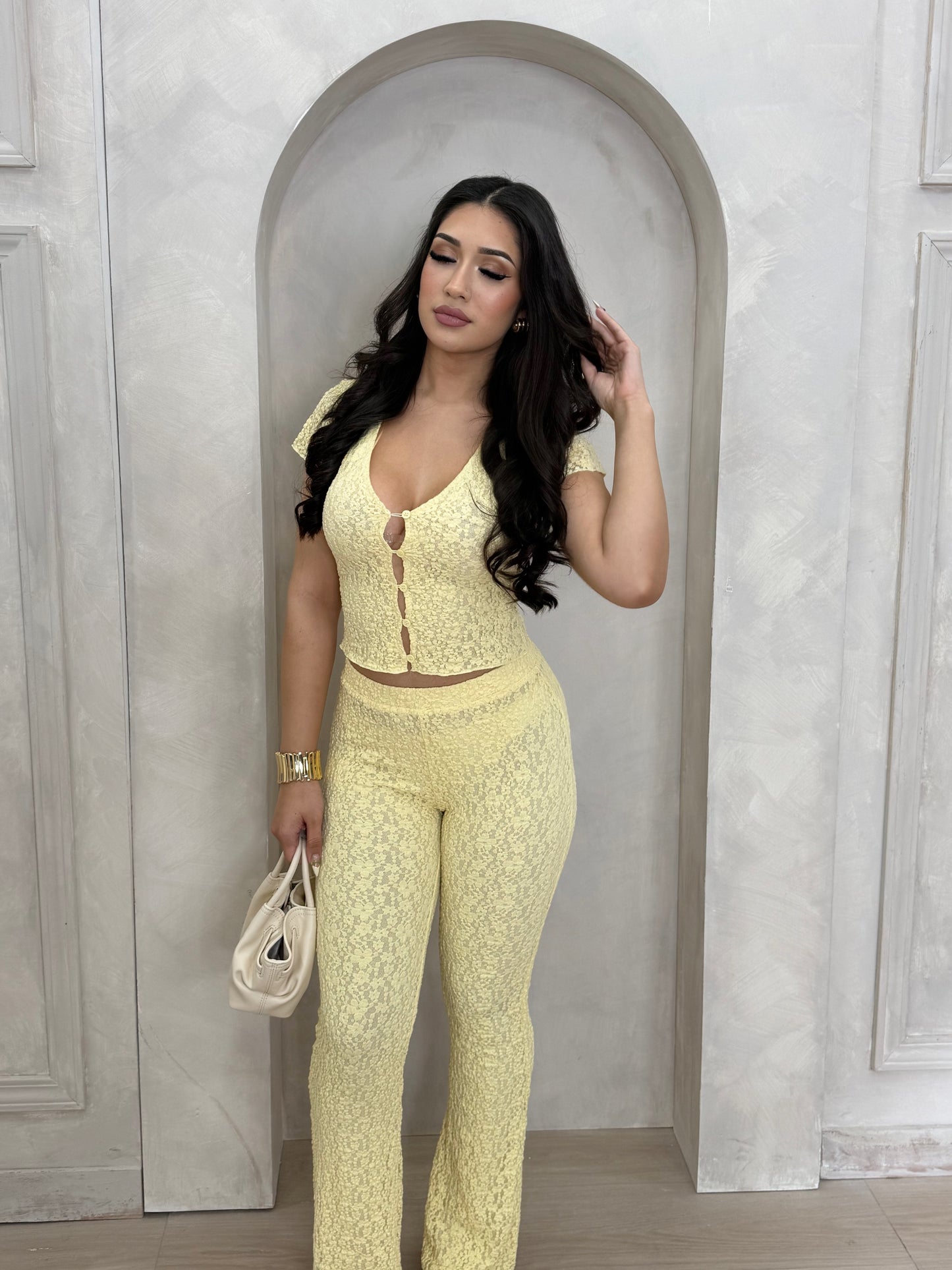 Janet Pant Set (Yellow)