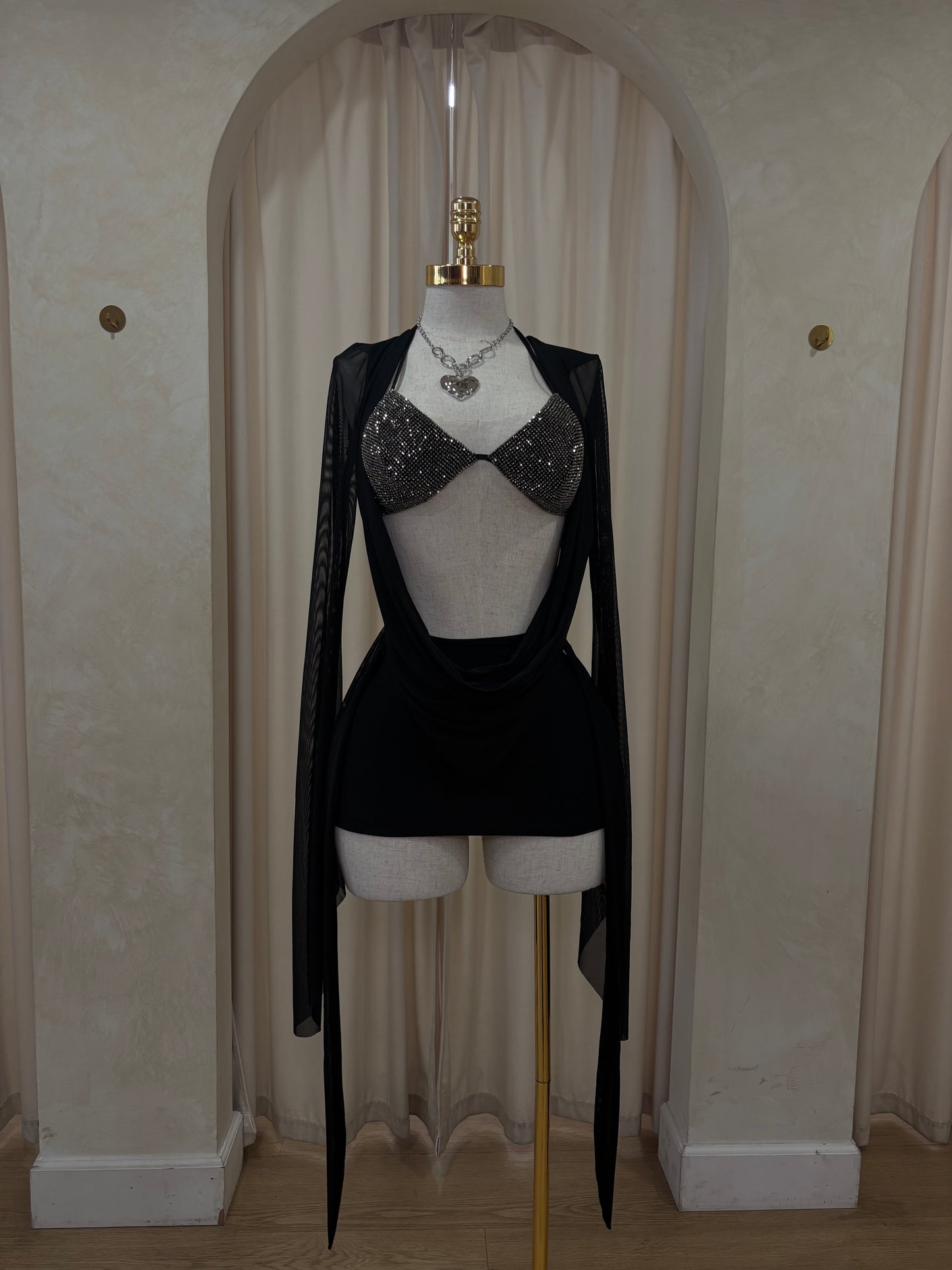 New baddie mesh dress