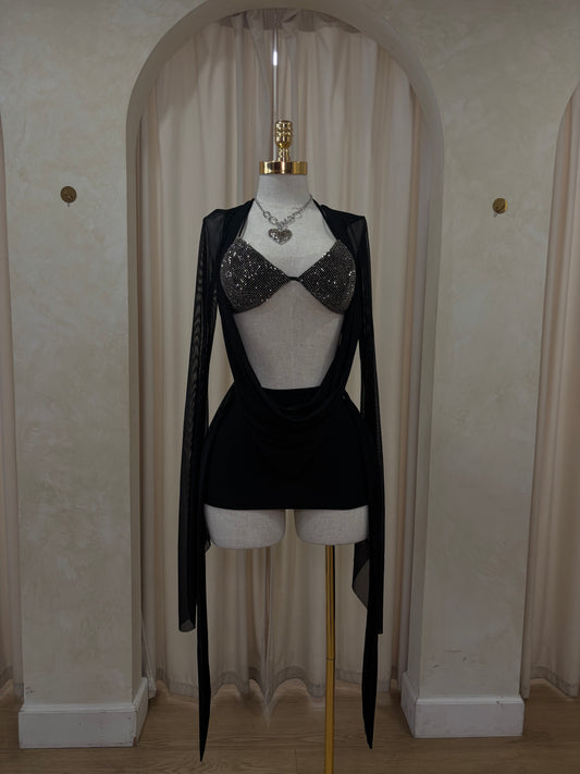 New baddie mesh dress