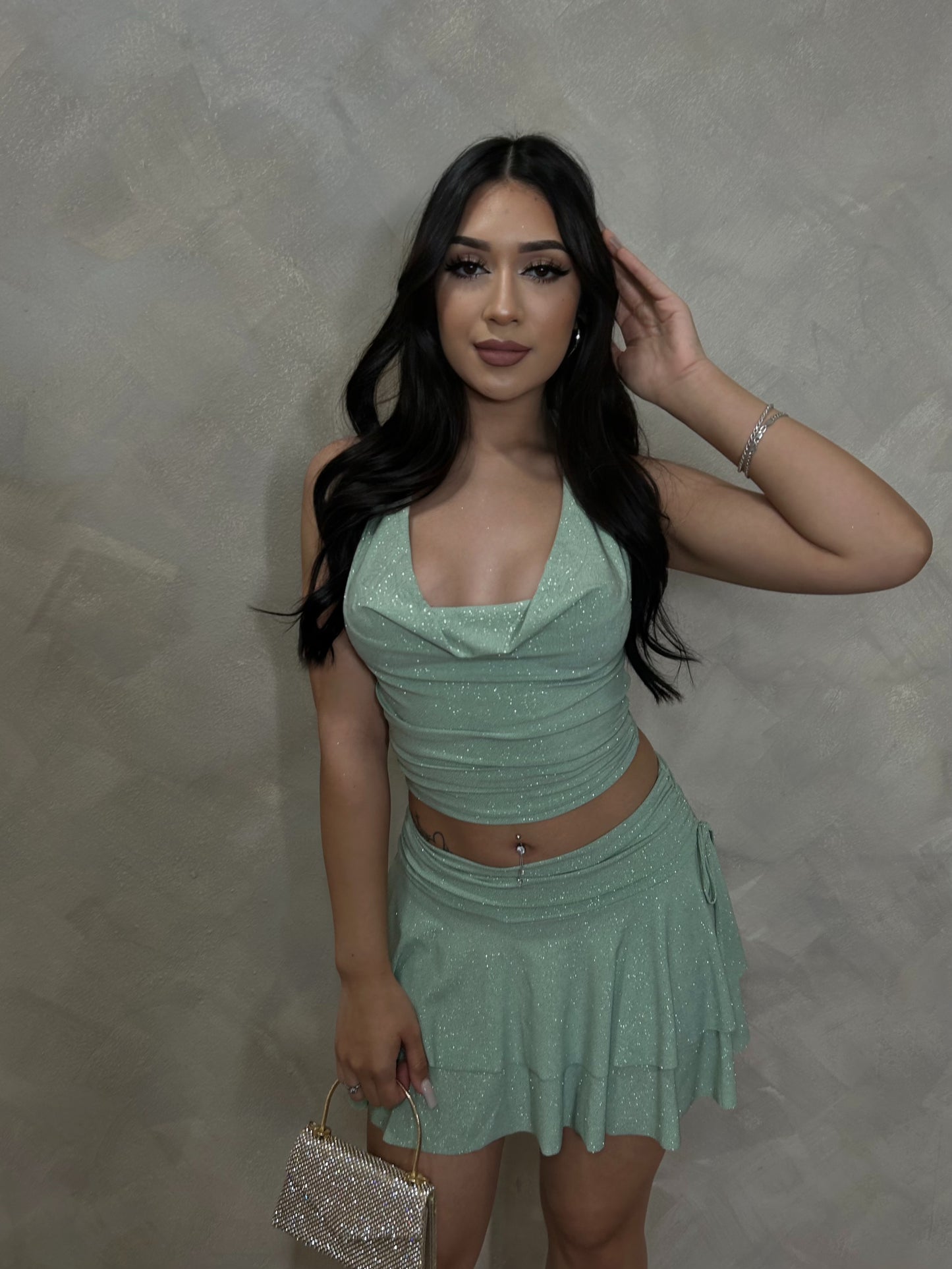 Esmy Glitter Set (Sage)