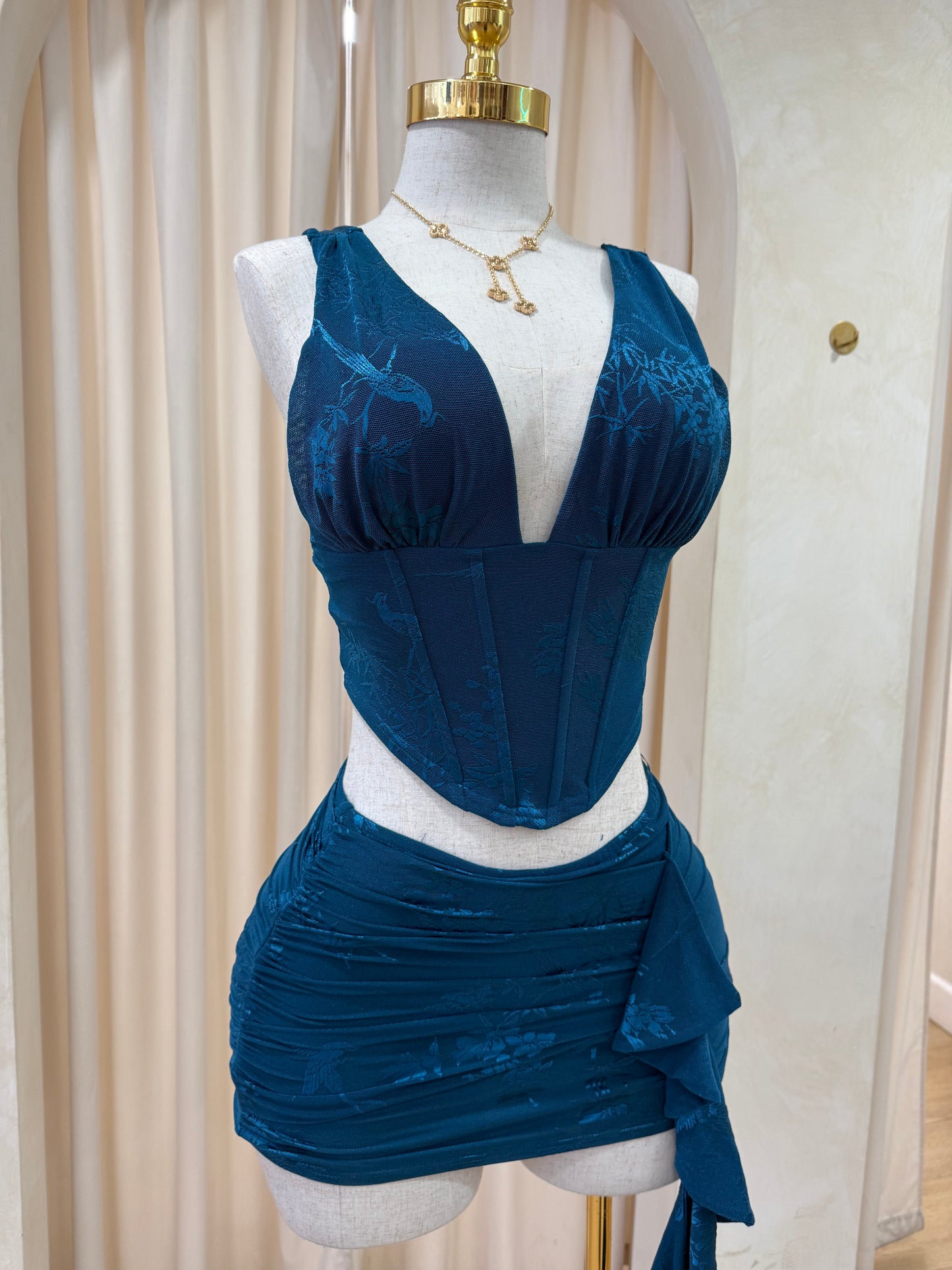 Yuliza teal set