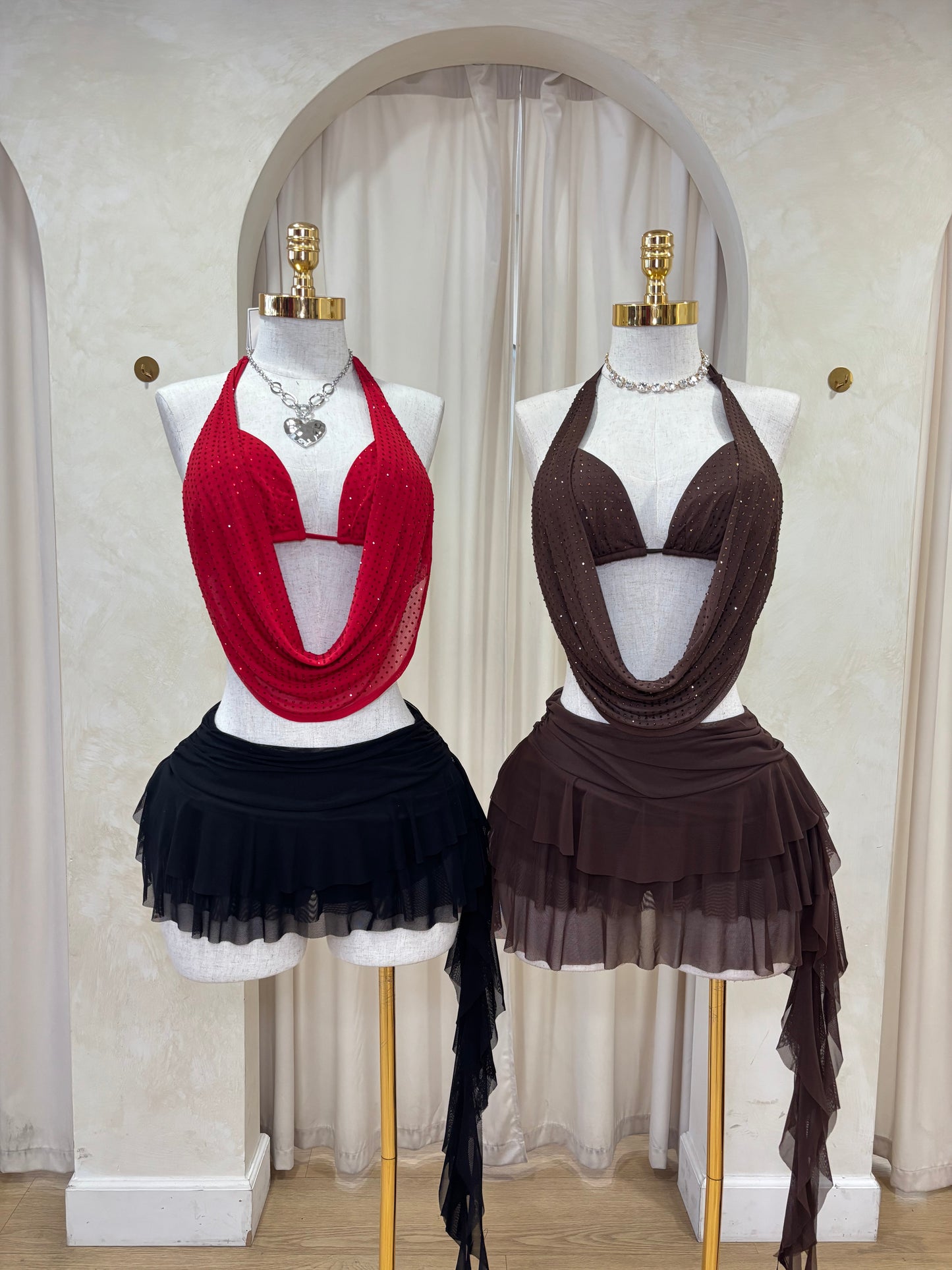 Bling halter tops