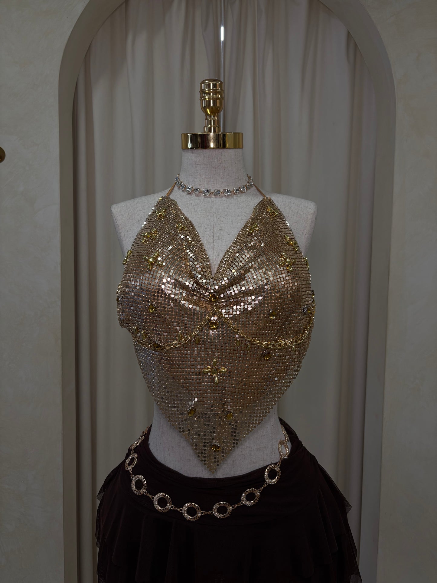 Gatubela Shine Top (Gold)