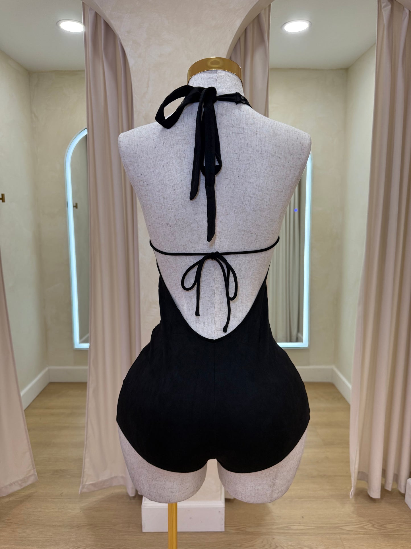 Baddie Night Out Romper (Black)