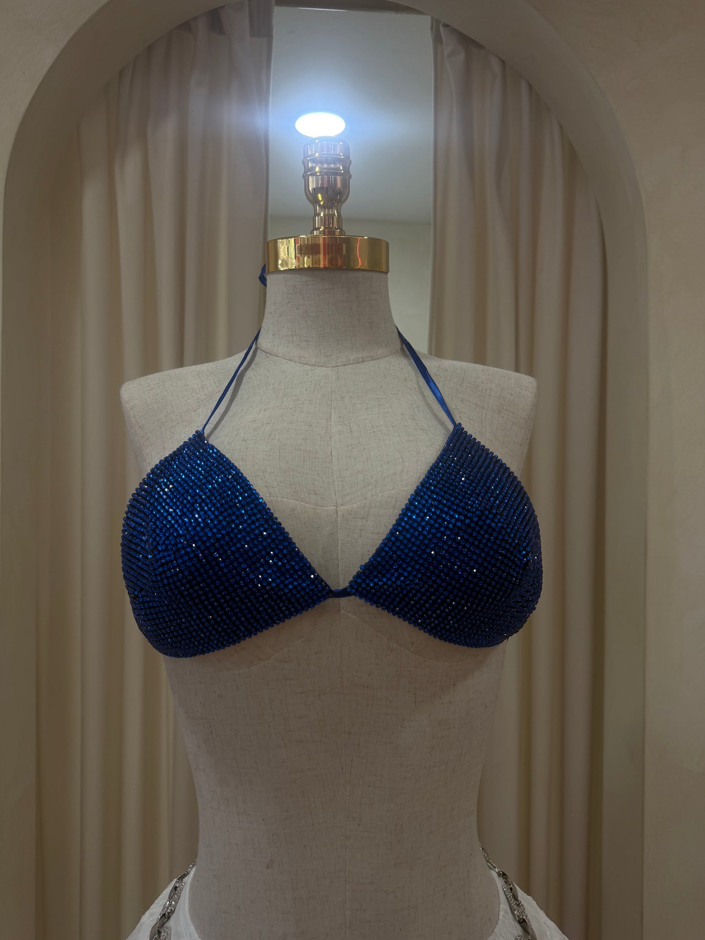 Royal blue sparkle top
