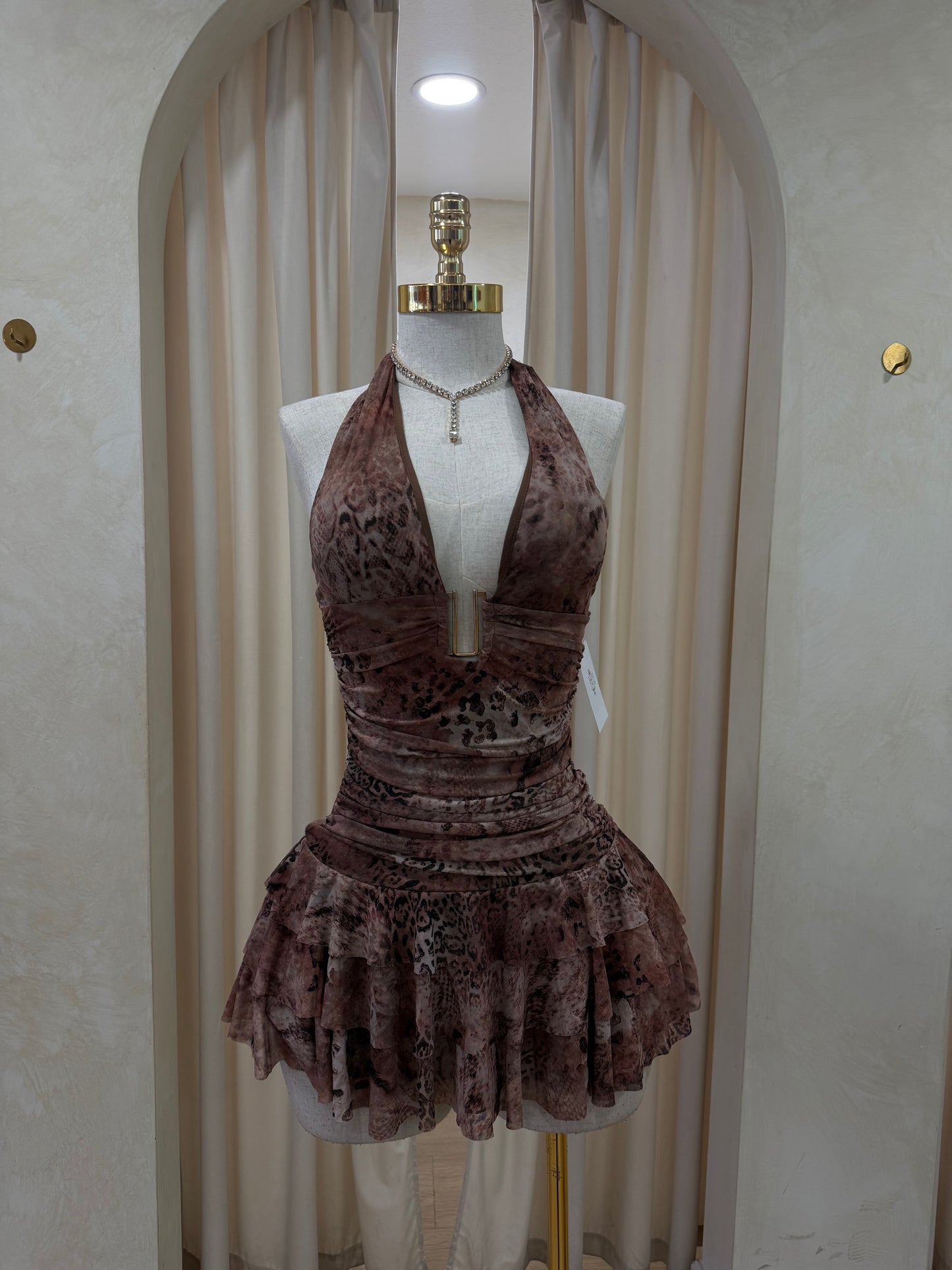 Serena cheetah dress