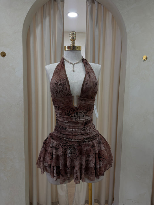 Serena cheetah dress