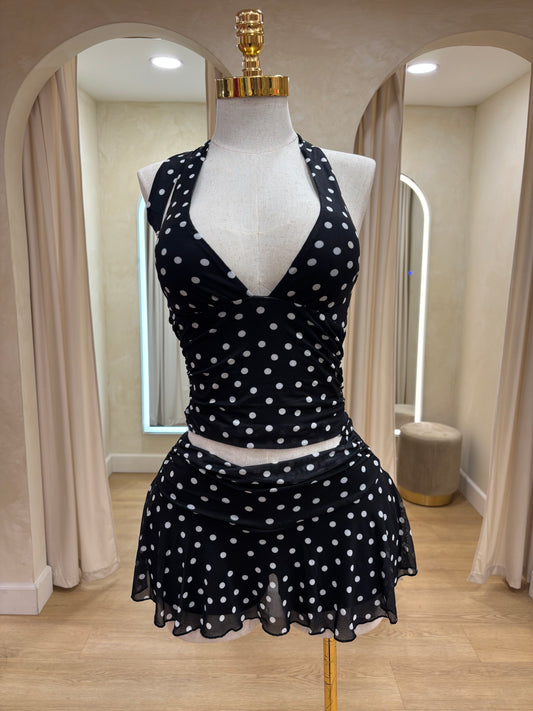 Lez Polka Dot Set (Built in Shorts)