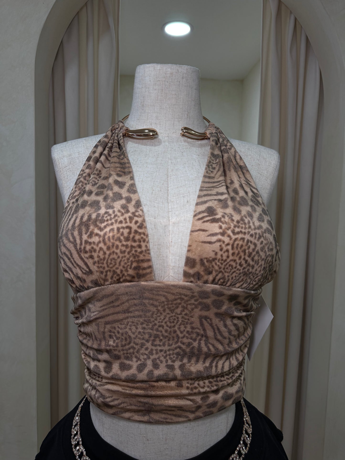 Baddie cheetah top
