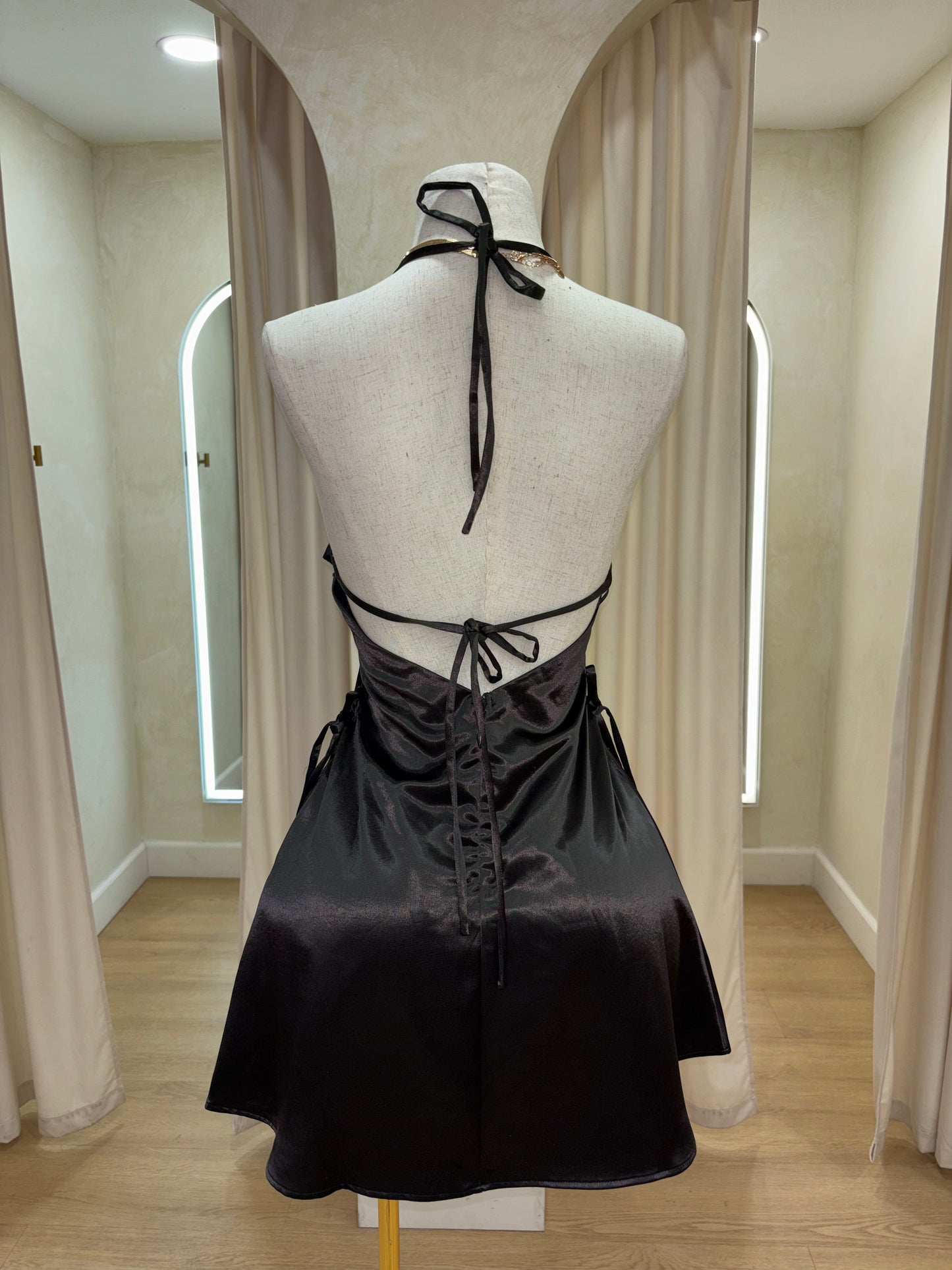 Kayla satin dress