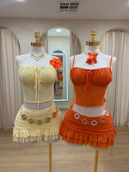 Bonita Mini Skirt Set (Built in Shorts)