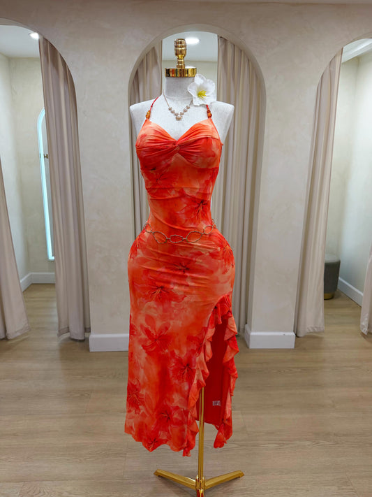 Tropi Vibes Midi Dress