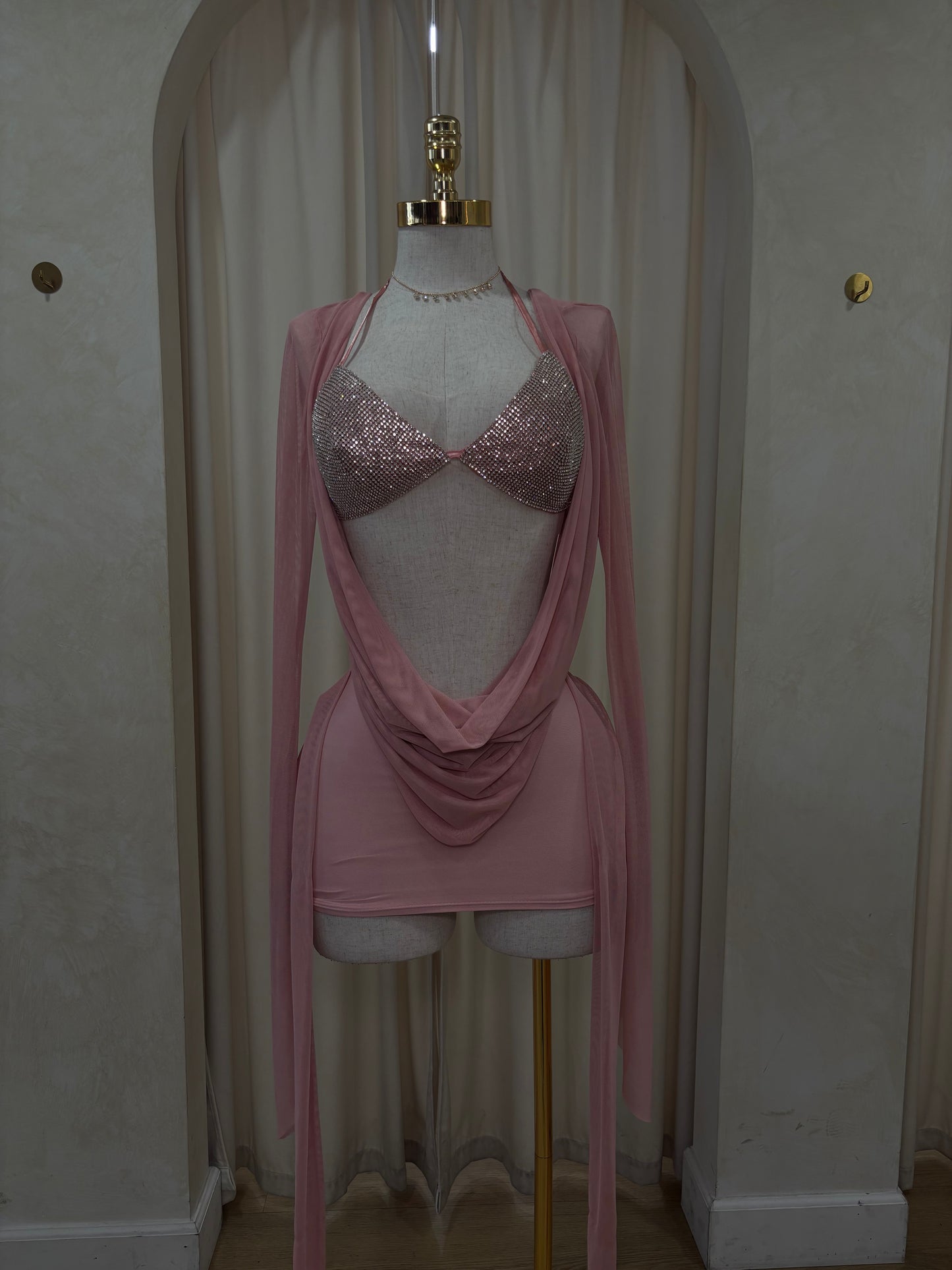 New baddie mesh dress