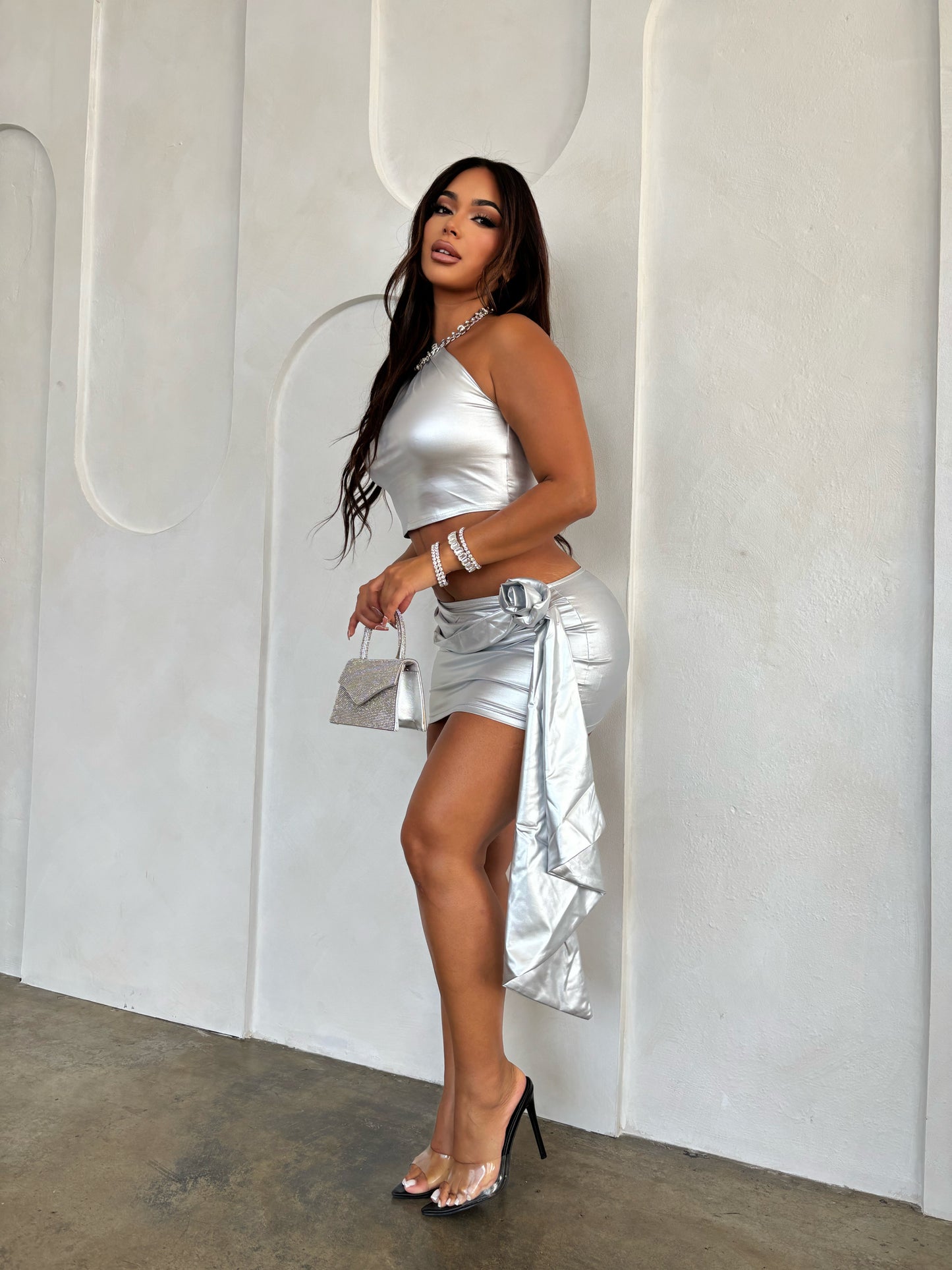 Kylie Metalic Set (Silver)