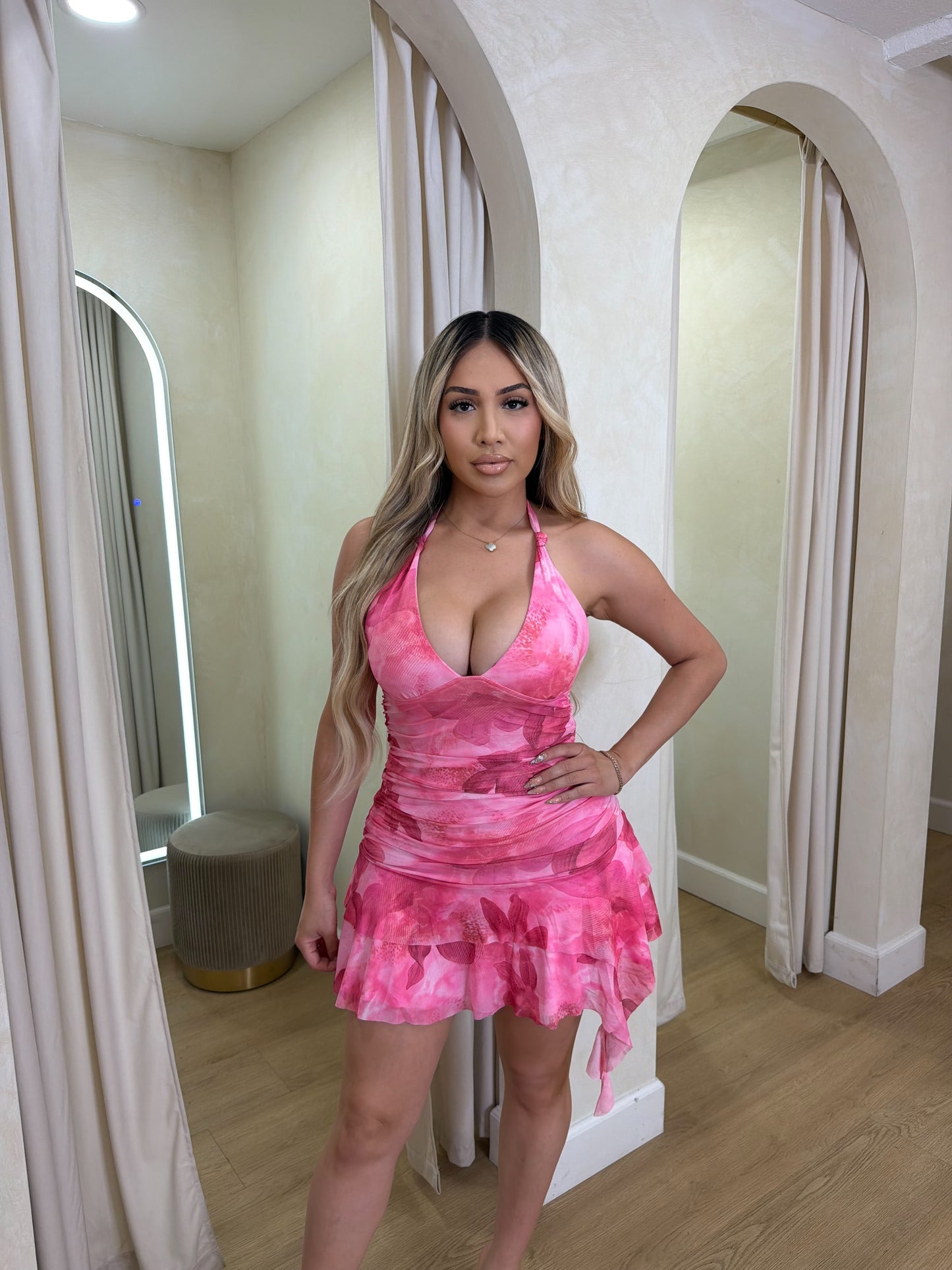Miranda Dress (Pink)