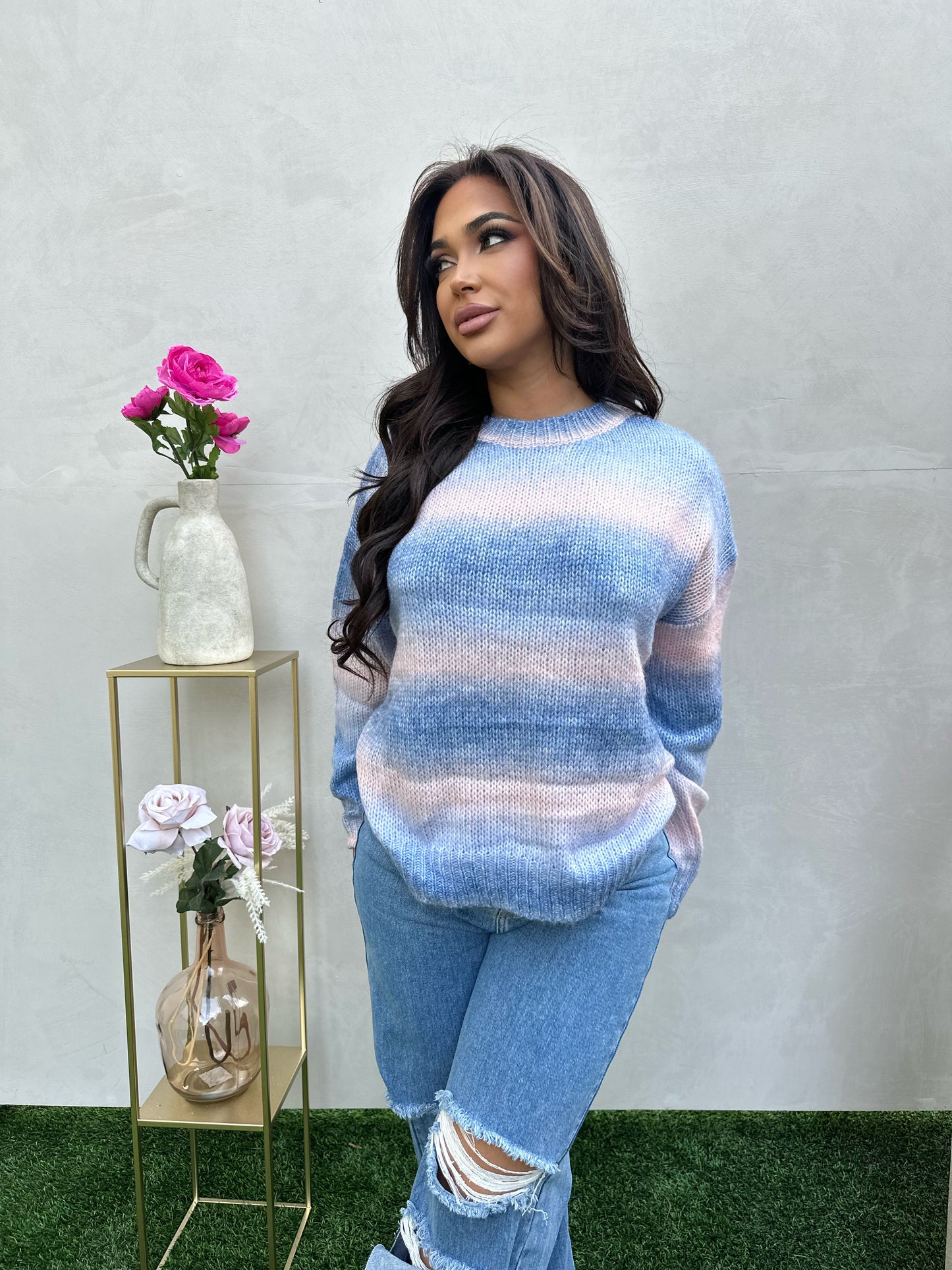 Sara Stripe Sweater