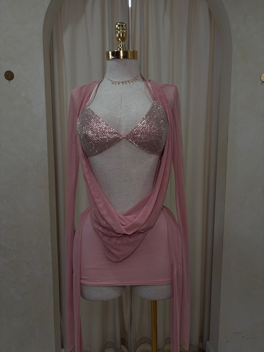 New baddie mesh dress
