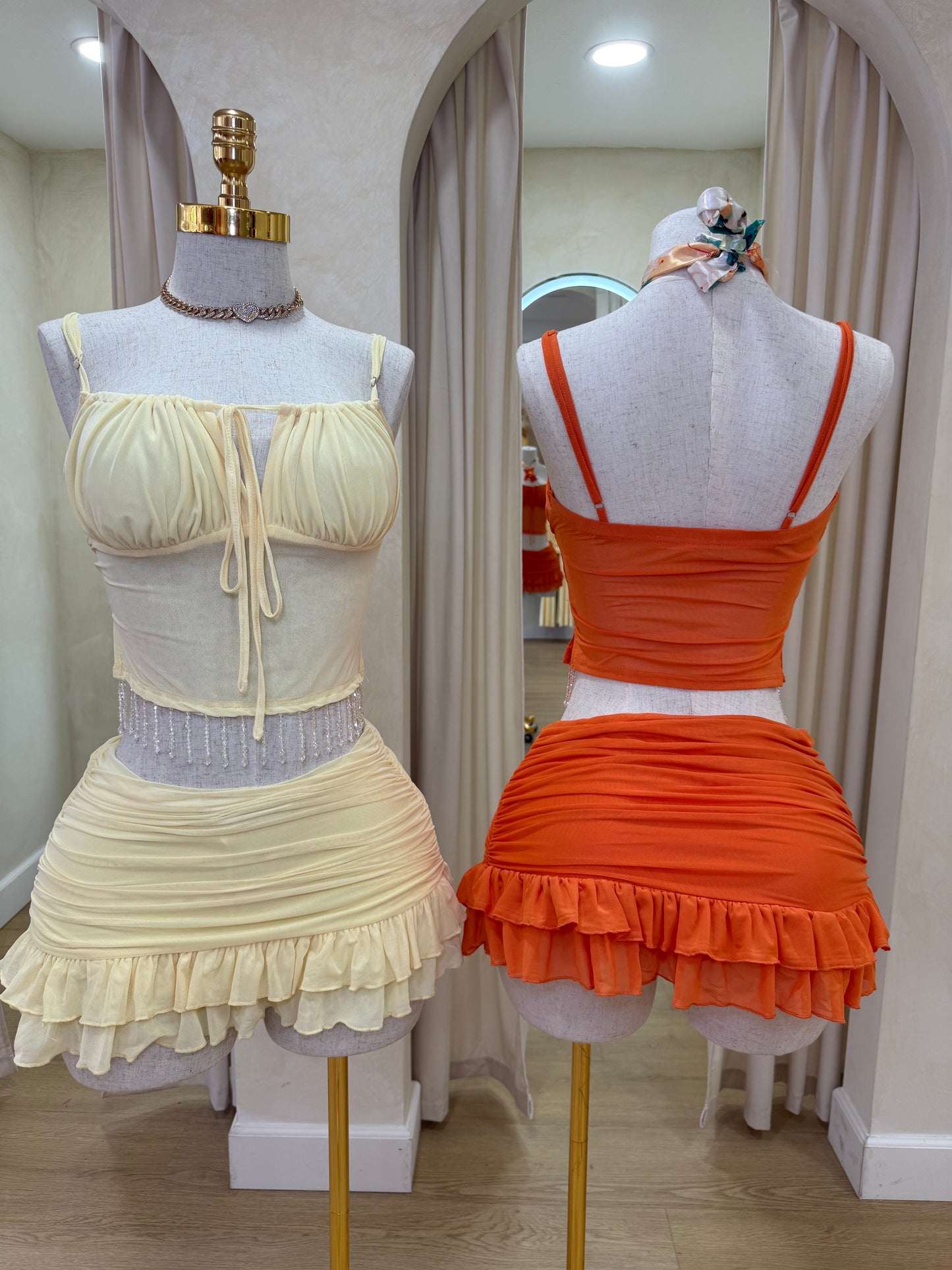 Bonita Mini Skirt Set (Built in Shorts)