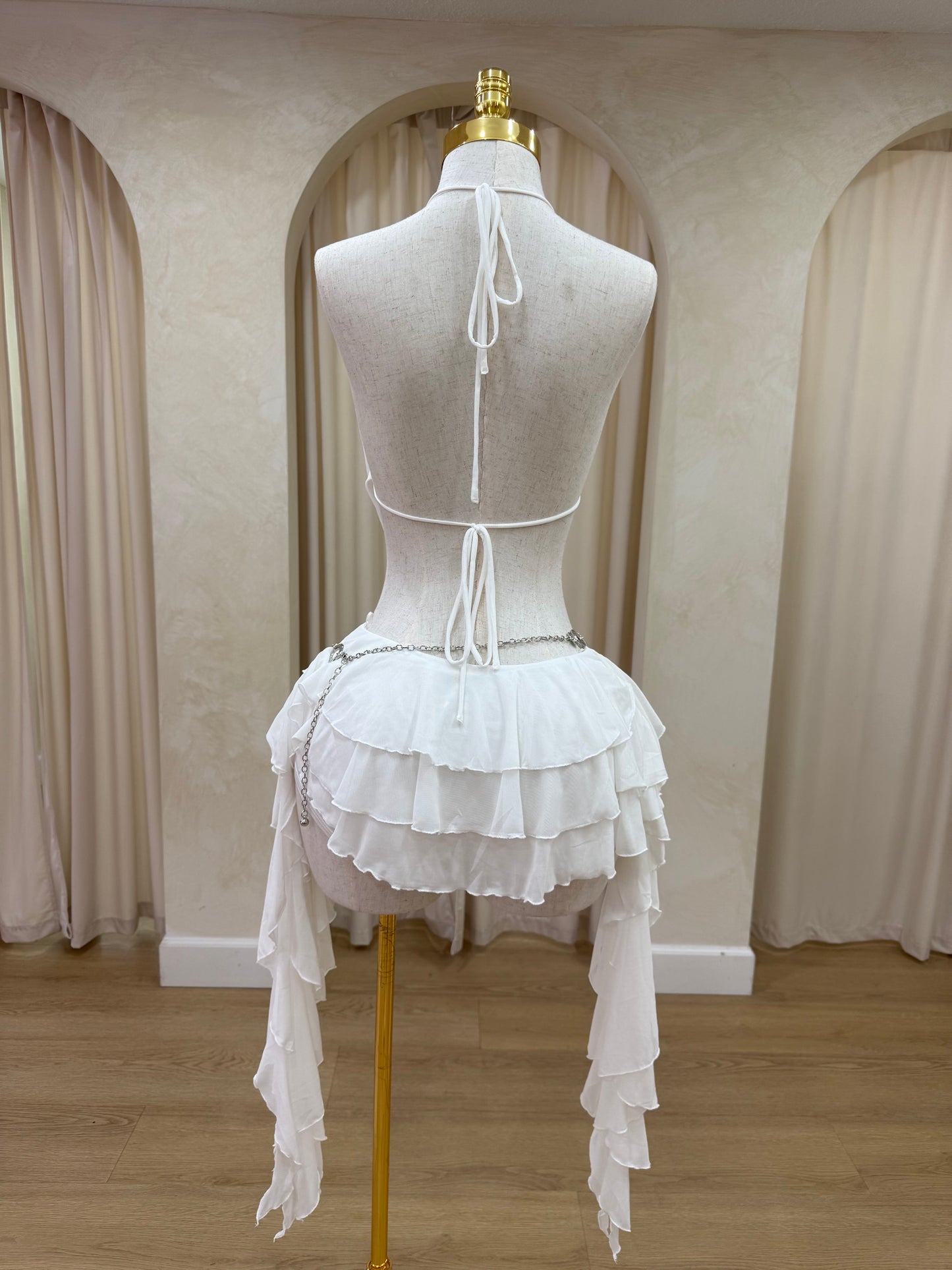 Roxanne Ruffle Skirt Set (Built in Shorts)