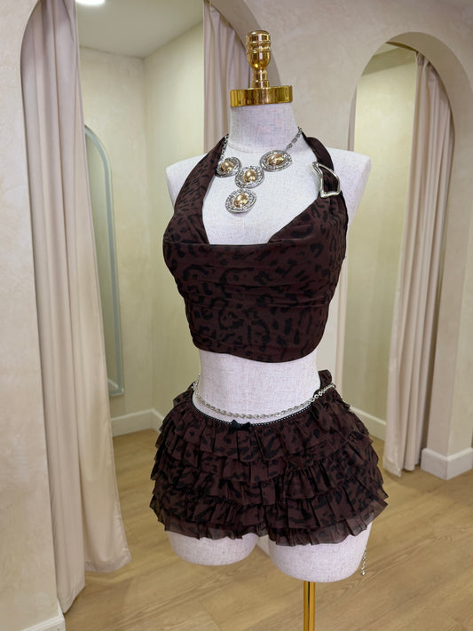 Marianne Ruffle Short Set