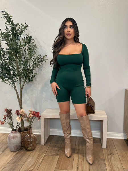 Jaylin Snatching Romper (Emerald) | PRICED AS MARKED🚨