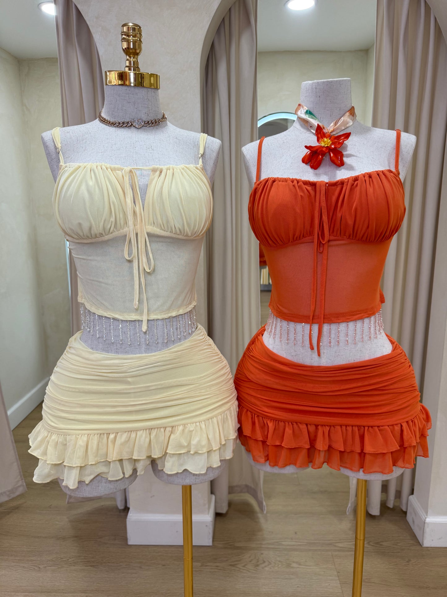 Bonita Mini Skirt Set (Built in Shorts)