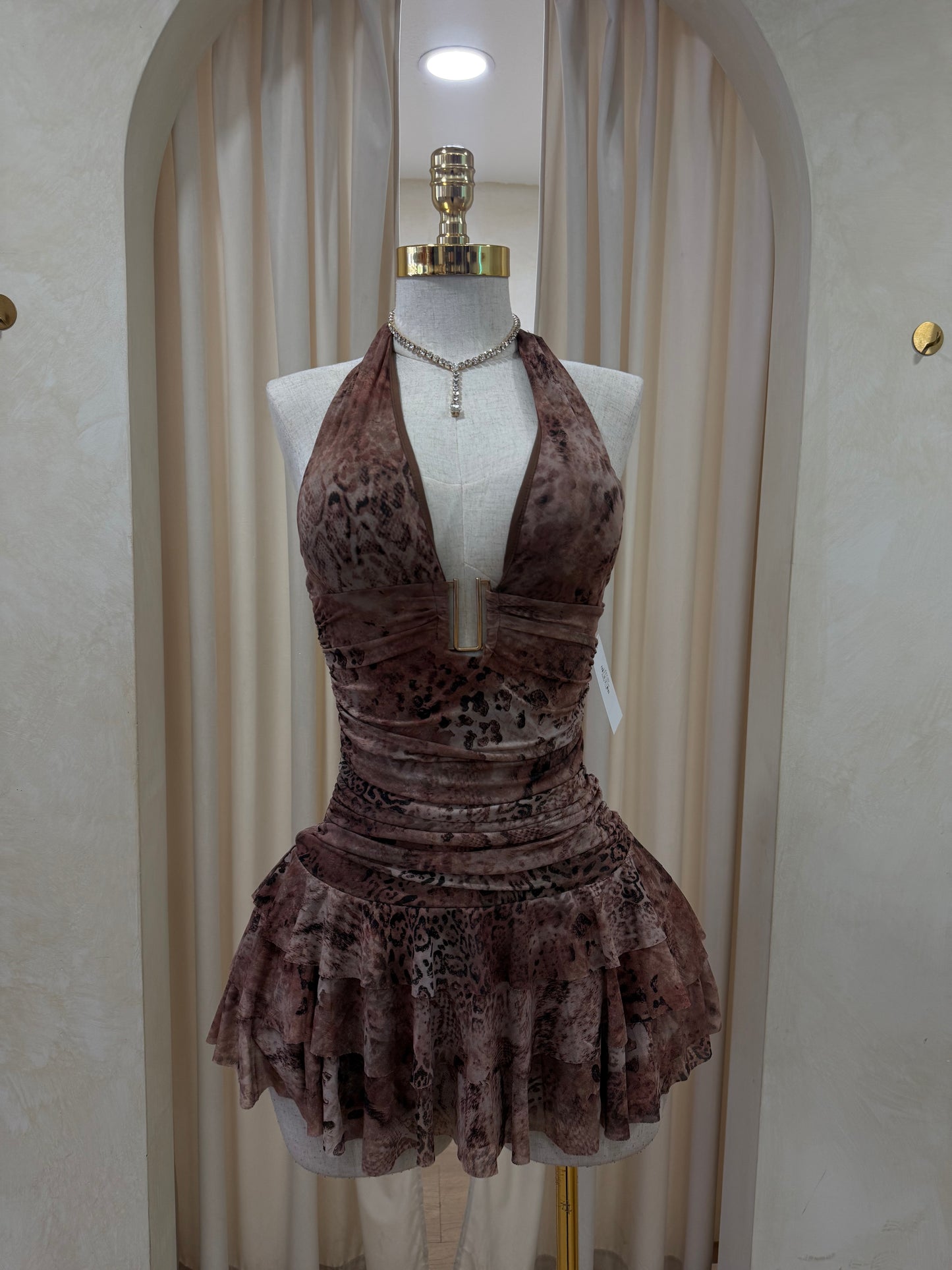 Serena cheetah dress
